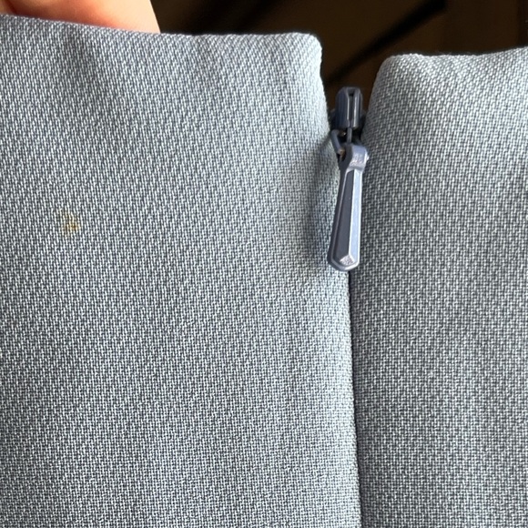 NWT Theia Kiera Light Blue Beaded Puff Sheer Sleeve Ethereal Gown - Picture 16 of 17